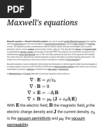 Maxwell's Equations