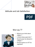 Attitude and Job Satisfaction