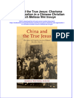 PDF China and The True Jesus Charisma and Organization in A Chinese Christian Church Melissa Wei Inouye Ebook Full Chapter