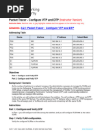 5.2.1 Packet Tracer - Configure VTP and DTP - ITExamAnswers