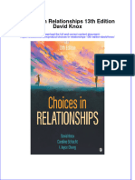 PDF Choices in Relationships 13Th Edition David Knox Ebook Full Chapter