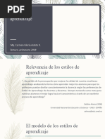 Estilos de Aprendizaje 2018
