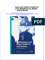 PDF Civil Resistance and Violent Conflict in Latin America Mobilizing For Rights Cecile Mouly Ebook Full Chapter