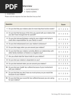 Zarit Caregiver Burden Scale