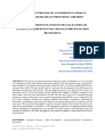 Processo de Desenvolvimento de Uma Bateria de Literacia Emergente para Crianças