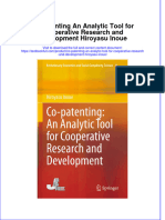 PDF Co Patenting An Analytic Tool For Cooperative Research and Development Hiroyasu Inoue Ebook Full Chapter