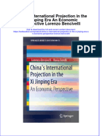 Full Chapter China S International Projection in The Xi Jinping Era An Economic Perspective Lorenzo Bencivelli PDF