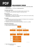 Measurement Errors