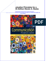 Full Chapter Communication Principles For A Lifetime 8Th Edition Steven A Beebe PDF