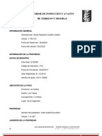 Modelo Informe de Inspección y Avaluo