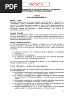 B Proyecto Del Reglamento de La Ley 31316 Ley Que Regula La Prevencion y Control de La Contaminacion Luminica