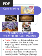 Cake - Making - Grade 9