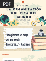 Geografia - La Organización Política Del Mundo