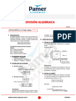 División Algebraica: Álgebra