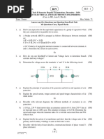 Basic Electrical and Electronics Engineering Dec 2020