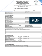 Formato Registro de Datos Del Estudiante 2024 - 2025