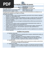 Analisis de Puesto - Gerente General y de RH