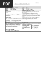 Year 2 Daily Lesson Plans: Content Standard