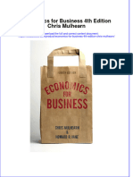 PDF Economics For Business 4Th Edition Chris Mulhearn Ebook Full Chapter