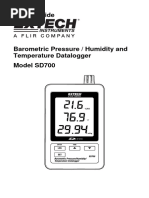 Extech SD700 Manual