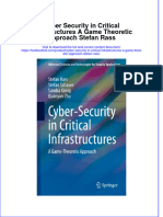 Full Chapter Cyber Security in Critical Infrastructures A Game Theoretic Approach Stefan Rass PDF