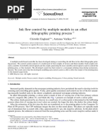 Ink Flow Control by Multiple Models in An Offset Lothographic Printing Process