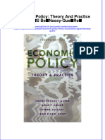 PDF Economic Policy Theory and Practice Agnes Benassy Quere Ebook Full Chapter