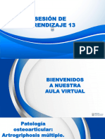 Sesión de Aprendizaje N°13-Patología Osteoarticular Artrogriphosis Múltiple. Osteogénesis Imperfecta. Sus Implicancias en El Desarrollo