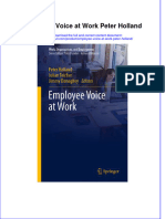 Textbook Employee Voice at Work Peter Holland Ebook All Chapter PDF