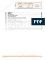 ALS - QSP - 29 Rev00 Clinical Evaluation Procedure