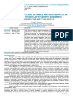 2021 - Effectiveness of Claim, Evidence and Reasoning