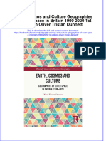 Full Chapter Earth Cosmos and Culture Geographies of Outer Space in Britain 1900 2020 1St Edition Oliver Tristan Dunnett PDF