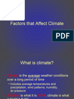 Factors That Affect Climate