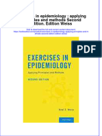 PDF Exercises in Epidemiology Applying Principles and Methods Second Edition Edition Weiss Ebook Full Chapter