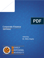 8872 Defin542 Corporate Finance