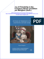 Textbook Fictions of Friendship in The Eighteenth Century Novel 1St Edition Bryan Mangano Auth Ebook All Chapter PDF