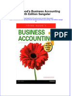 PDF Frank Woods Business Accounting 13Th Edition Sangster Ebook Full Chapter