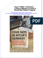 PDF Four Days in Hitler S Germany Mackenzie King S Mission To Avert A Second World War Robert Teigrob Ebook Full Chapter