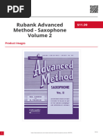 Rubank Advanced Method Saxophone Volume 2