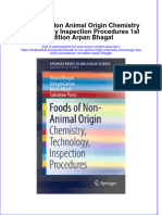 PDF Foods of Non Animal Origin Chemistry Technology Inspection Procedures 1St Edition Arpan Bhagat Ebook Full Chapter