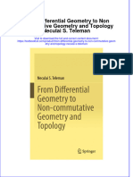 PDF From Differential Geometry To Non Commutative Geometry and Topology Neculai S Teleman Ebook Full Chapter