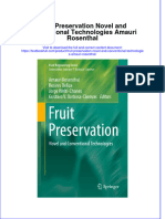 PDF Fruit Preservation Novel and Conventional Technologies Amauri Rosenthal Ebook Full Chapter