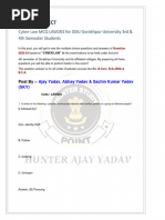 Minor Subject Cyber Law MCQ Part 2