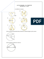 Lista Revisão P2 9º Ano - 3º Tri