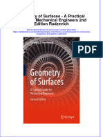 PDF Geometry of Surfaces A Practical Guide For Mechanical Engineers 2Nd Edition Radzevich Ebook Full Chapter