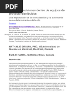 Toma de Decisiones Dentro de Equipos de Proyecto Distribuidos