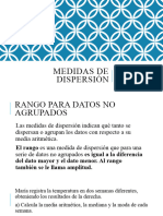 Medidas de Dispersión