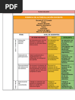 Rubrica de Autoevaluación