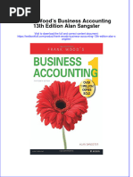 Full Chapter Frank Woods Business Accounting 13Th Edition Alan Sangster PDF