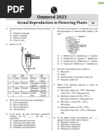 Sexual Reproduction in Flowering Plants - DPP - Ummeed 2023